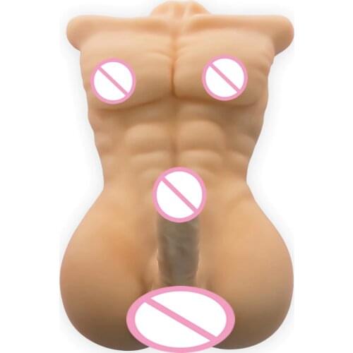Real silicone rubber realistic best japanese life size male sex dolls for women gay male doll masturbation machine with Dildo