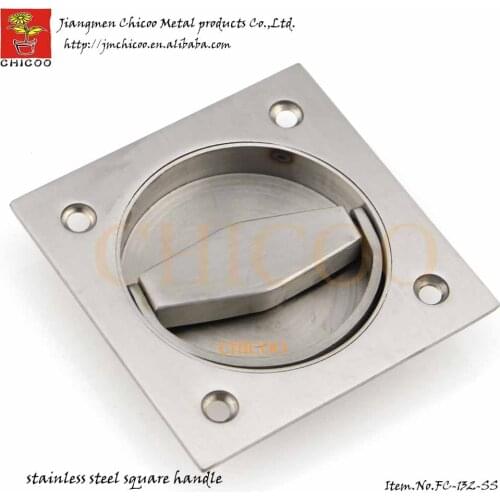 Stainless Steel Square Cup ring Handle Recessed handle door Cup Handle Flush pull