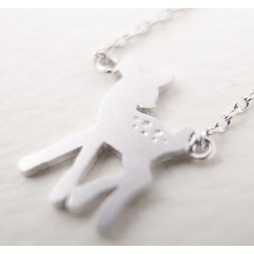 New animal handmade Baby deer necklace,new style romantic fashion jewelry necklace,necklaces for women,watch women gift
