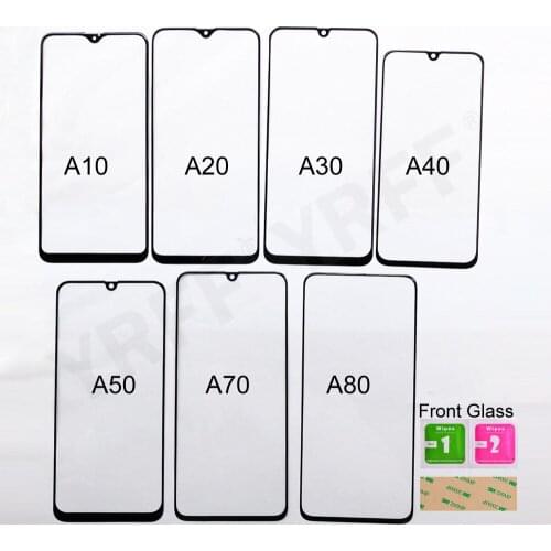 Panel Glass For Samsung Galaxy A10 A10S A20 A30 A40 A50 A60 A70 A80 A90 Front Glass (No touch Screen) Outer Glass Cover Assembly