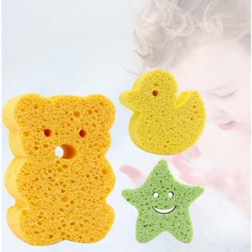 Portable Mini Infant Bath Sponge Brush for Bathing Shower Sponge Portable Mini Infant Bath Sponge Brush for Bathing