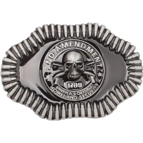 Skull skeleton belt buckle Belt DIY accessories Western cowboy style Smooth belt buckle Punk rock style k35