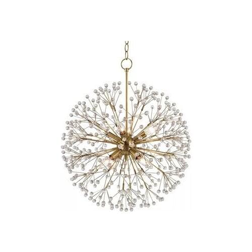 Contemporary Art Deco Branch Chandelier With Small Crystal Decoration From Room Dining