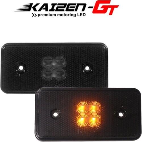 Smoked Lens Amber LED Car Front Side Marker Lights For 2002-2014 Mercedes W463 G-Class G500 G550 G55 G63 AMG Side Fender Lights