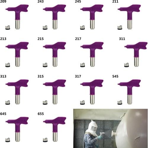 High Quality Airless Spray Tip Fine Finish Nozzle Wide Range Of Sizes 209 -655 Paint Sprayer For Wagner/ Graco Paint Sprayer