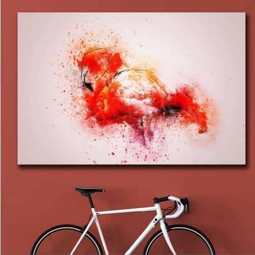 Wlong Printing Flamingo-241 Painting Wall Art Picture Home Decor Living Room Modern Canvas Print Paintings No Frame