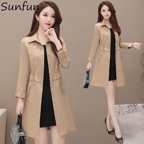 Office Lady Thin Vrouwelijke Trench Lange Vrouwen Parka Ropa Mujer Invierno Plus Size Casual Overjas Mantel Bovenkleding