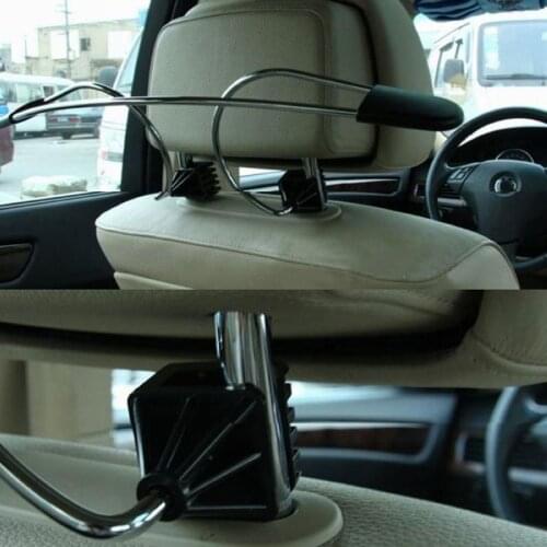 1Pc Car Clothes Rack Car Hanger Clothe Rack Headrest Seat Metal Stainless Coat Hanger Clothes Holder
