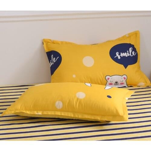 1 Piece 100% Polyester Pillowcase Knitted Pillow Case Cover For Children Adults Bedroom Use 48cm*74cm
