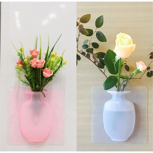 1pc DIY Pendant Plant Pot Indoor Plastic Planter Wall Hanging Flowers Cover Round Plant Pot Indoor Plastic Planter Storage Box