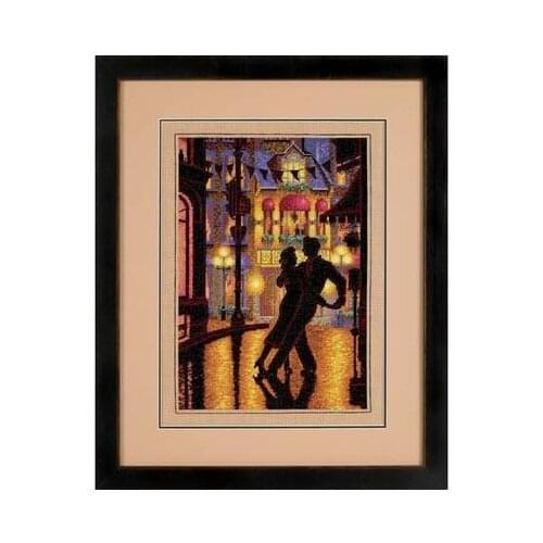 14/22/25ct Beautiful Lovely Counted Cross Stitch Kit Midnight Dance Tango Lover Dancing Woman and Man dim 35248