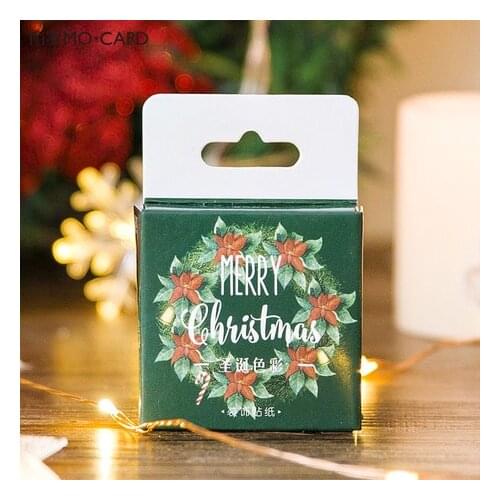 45pcs/1pack Kawaii Stationery Stickers Planner Diary Merry Christmas Decorative Mobile Stickers Scrapbooking DIY Craft Stickers