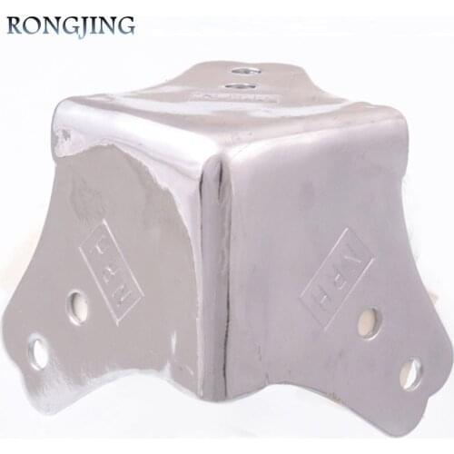 8pcs Furniture Hardware Iron Corner Bracket For Trunk / Wooden Box / Aviation Corner / Aluminum Bags Corners Hemming