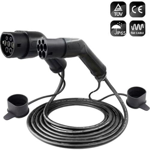 EV Car Cable Type 2 to Type 2 Connector 32A Three Phase for Electric Car Accessories 10M EVSE Charging Cable