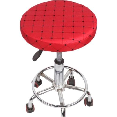 Home Chair Cover Round Bar Stool Cover Protector Cotton Fabric Seat Chair Covers for Dentist Hair Salon Slipcover funda silla