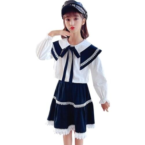 Kids Clothes Girls Blouse + Skirt Girls Outfits Casual Style Kids Girl Clothes Set Spring Autumn Costumes For Children