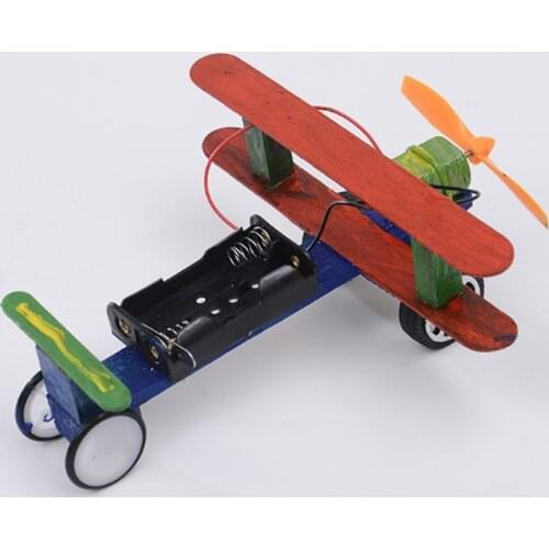 Childrens DIY Technology Small Production Electric Aircraft Invention Student Science Experiment Manual Material Toys for Kids