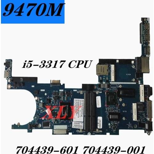 For HP EliteBook 9470M Notebook motherboard I5-3317U CPU independent graphics card complete full testing