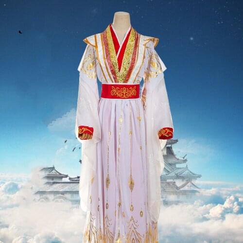 Chinese Anime Tian Guan Ci Fu Xie Lian Cos Costume Yue Shen Platinum Peacock Cosplay Costmes Hanfu Antique Clothing Full Set