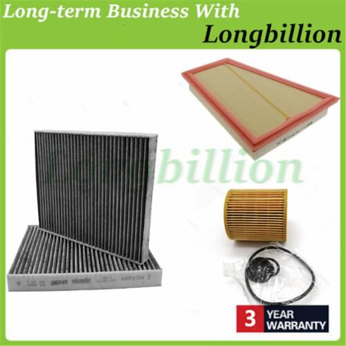 Set of 3 pieces filter set air filter cabin air filter oil filter for BMW F10 520i 11427640862 13717582908 64119272642