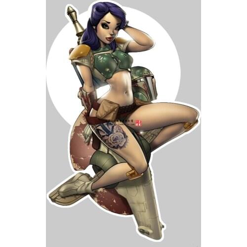 Sticker Pinup Guerriere Autocollant Pin Up Girl Soldat Xena War Truck Moto Decals Wrangler Jl