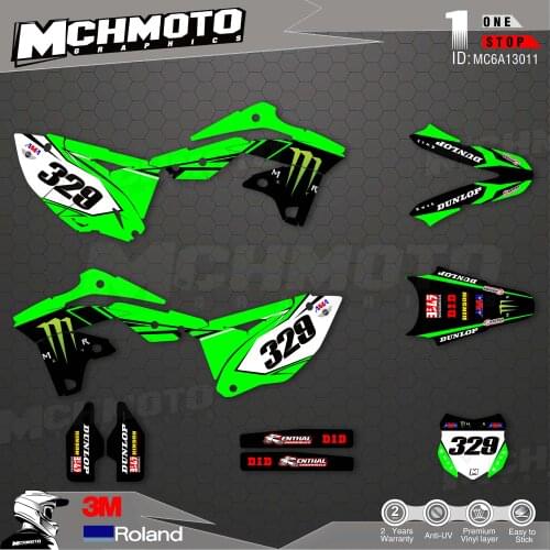 Customized Team Graphics Backgrounds Decals 3M Custom Stickers For 13-16KXF250