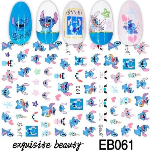 Lilo & Stitch Childrens Nail Stickers Disney Toys Manicure Accessories Cool Painting Girls Student Cartoon Decoration Decals