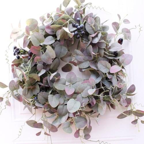 Wall Hanging Wreath Cloth Handmade Farmhouse Garland Wreath Front Door Wall Hanging For Wedding Wreath Home Decor