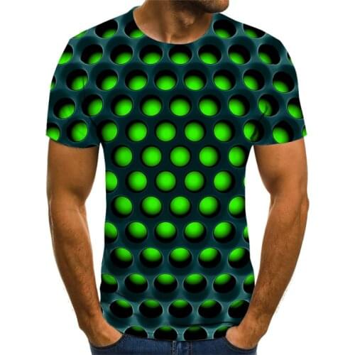 2021 summer new 3D printed T-shirt mens short-sleeved interesting T-shirt punk hip-hop gothic 3DT shirt mens short-sleeved