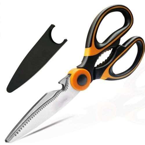 Kitchen Shears Heavy Duty Shears Ultra Sharp Stainless Steel Multi-function Kitchen Scissors for Chicken Poultry Fish Meat BBQ