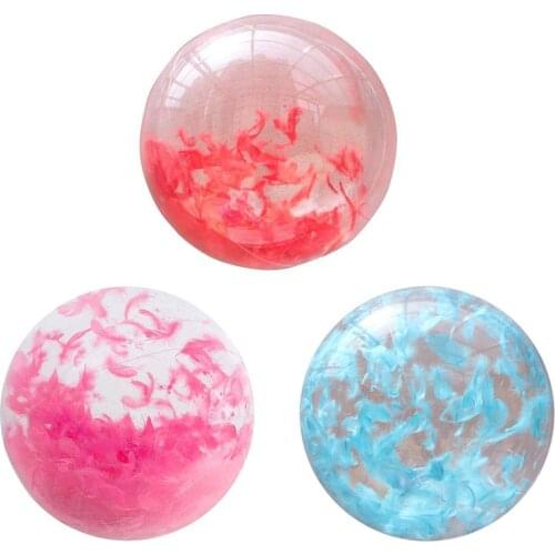Beach Ball Inflatable Transparent Feather Ball Outdoor Beach Swimming Pool Water Play PVC Ball Water Beach Pool Volleyball Toy