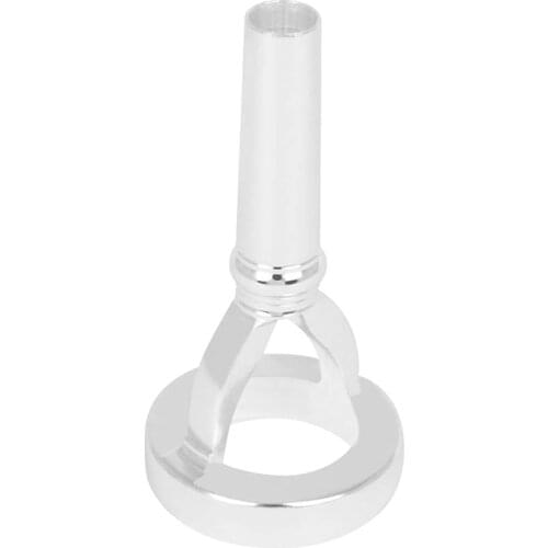 Silver-plated + Brass Professional Trumpet Mouthpiece Musical Trumpet Accessories Parts