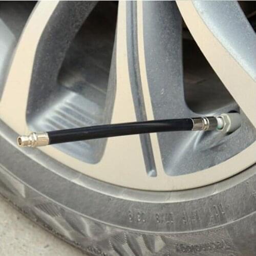 Rubber Twin Wheel Truck Valve Adapter Flexible Tube Tyre Valve Extension Auto Bike Motorbike Tyre Accessories
