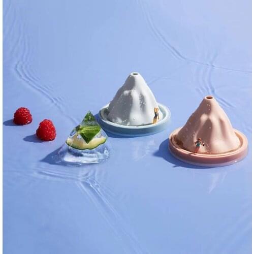 Self-designed Snow Mountain Ice Cube Mold Maker Food Grade Silicone Ice Tray Ice Cube DIY Creative Mold
