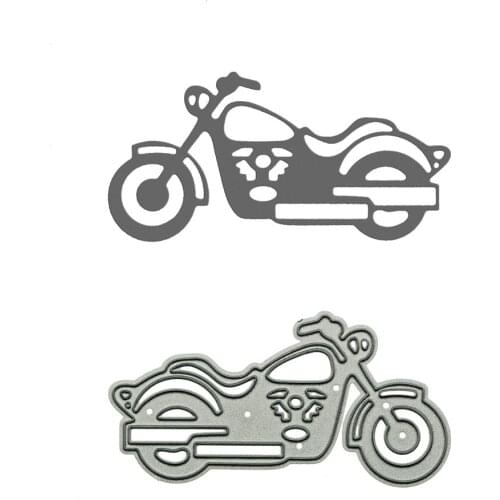 VIntage Motorcycle Pattern Metal Cutting Dies Scrapbooking Motor Bicycle Motorbike Diary Book Decorating Craft Paper Cutter Mold