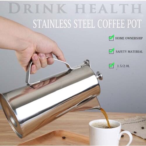 1.5/2.0L Tea Kettle Fashion Silver Color Tea Pot Hotel Tea Kettle Stainless Steel Water Kettle Water Pot