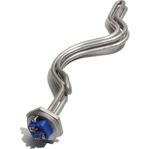 1 Inch NPT/DN25 Immersion Water Heater with Grounding Screw 304SUS Heating Element for Brewage Equipment 240V 4.5KW/5.5KW/6.5KW