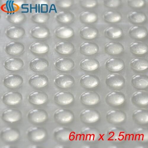 10000 Pcs 6 x 2.5 mm Self Adhesive Rubber Pads Soft Clear Anti Slip Silicone Feet Pads Furniture Bumpers Shock Absorber Bumpons