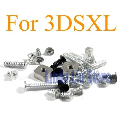 8sets Repair Parts Full Cross Head Screws Metal parts Nut Metal prop full screws For 3DSLL 3DSXL 3DS XL LL