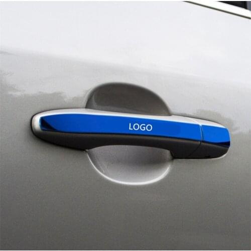 8PCS/SET Stainless Steel Exterior Door Handle Protective Cover For Volvo S60L S60 V60 ACA272