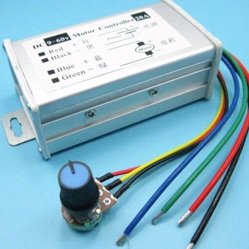 9V12V24V36V48V60V PWM DC Motor Governor 20A Motor Controller Metal Case