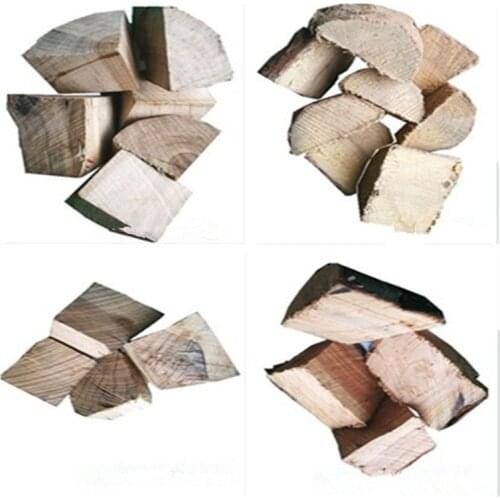 BBQ Block Hickory Wood Chunks Large Wooden Block For Oven Smoking Chunk Grilling Flavor For Cold Smoker Box Cook Tool 500G 3-5CM