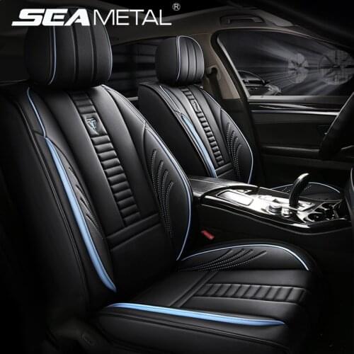 Luxury Car Seat Covers PU Leather Auto Seats Cushion Universal Four Seasons Protector Seat Interior Chair Seat-Cover Accessories