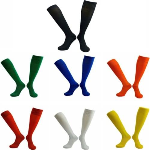 Adult Professional Soccer Socks Men Football Club Solid Color Male Breathable Knee High Training Long Stocking Sports Sock Boys