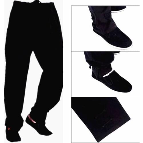 7color old coarse cotton blue/red/black/grey kung fu tai chi bloomers martial arts wushu trousers taiji pants trousers