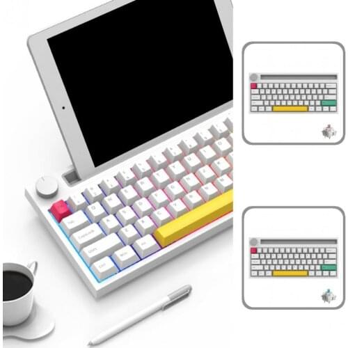 2 Colors Optional AJAZZ Practical Wide Compatibility Wireless Keyboard 62 Keys Laptop Keyboard Power-saving for Desktop