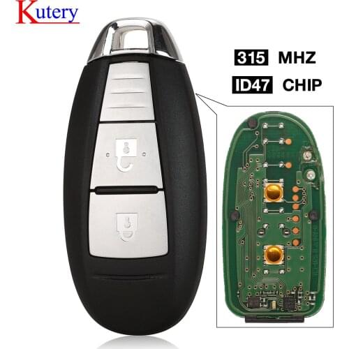 Kutery Original 2 Button Smart Keyless Remote Key Fob for Suzuki 5-CROSS SX4 VITARA SWIFT 315/433MHZ ID47 chip
