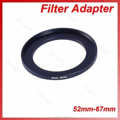 Metal 52mm-67mm Step Up Filter Ring 52-67 mm 52 to 67 Stepping Adapter J11 21 Dropshipping