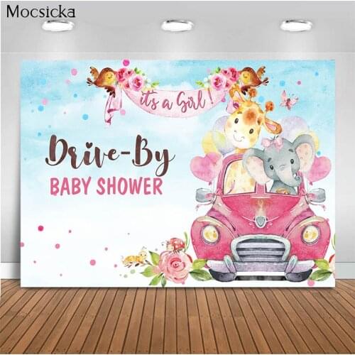 Mocsicka Baby Shower Background Animal Party Photo Background Decoration Child Portrait Photo Background Photography Studio