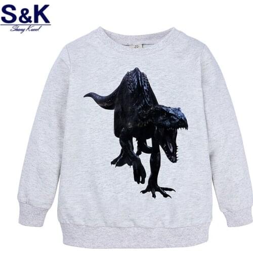 Autumn Baby boys girls o-neck coat Children Tops Long Sleeve Aniaml Printing T-Shirt For Kids Children Clothes XC-186